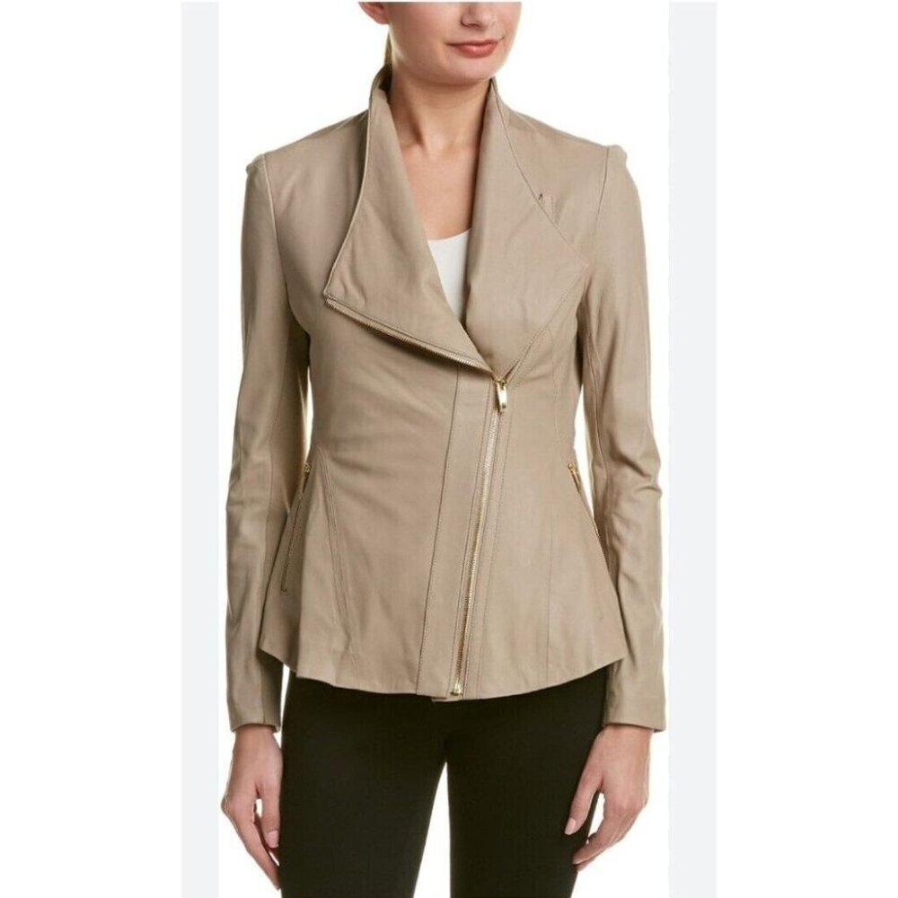 via spiga leather jacket Size S